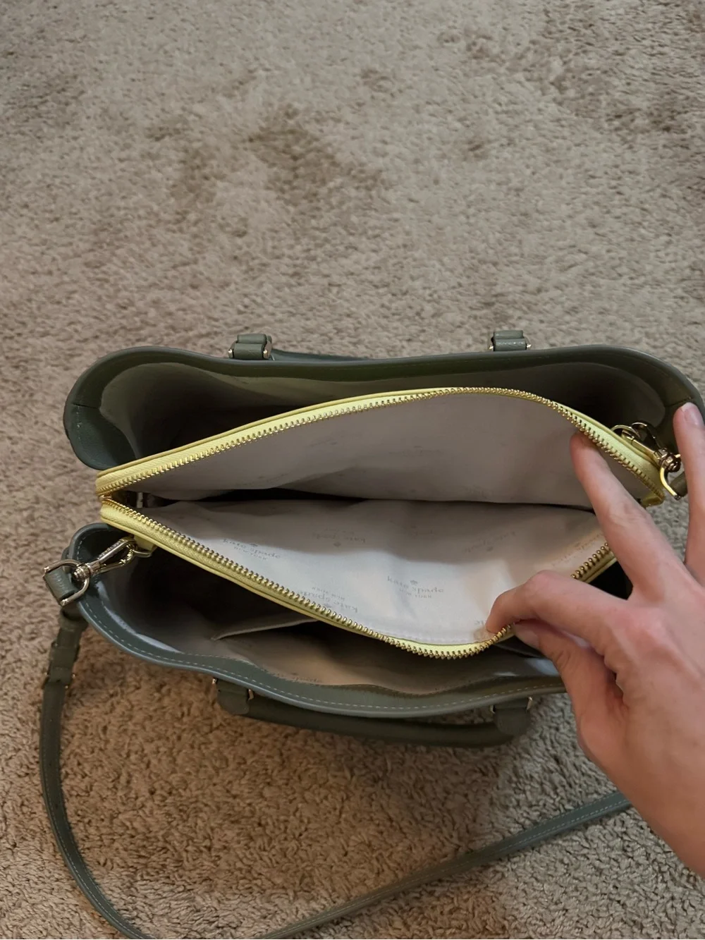 Kate Spade NWOT Dusky Pine Thompson Street Satchel